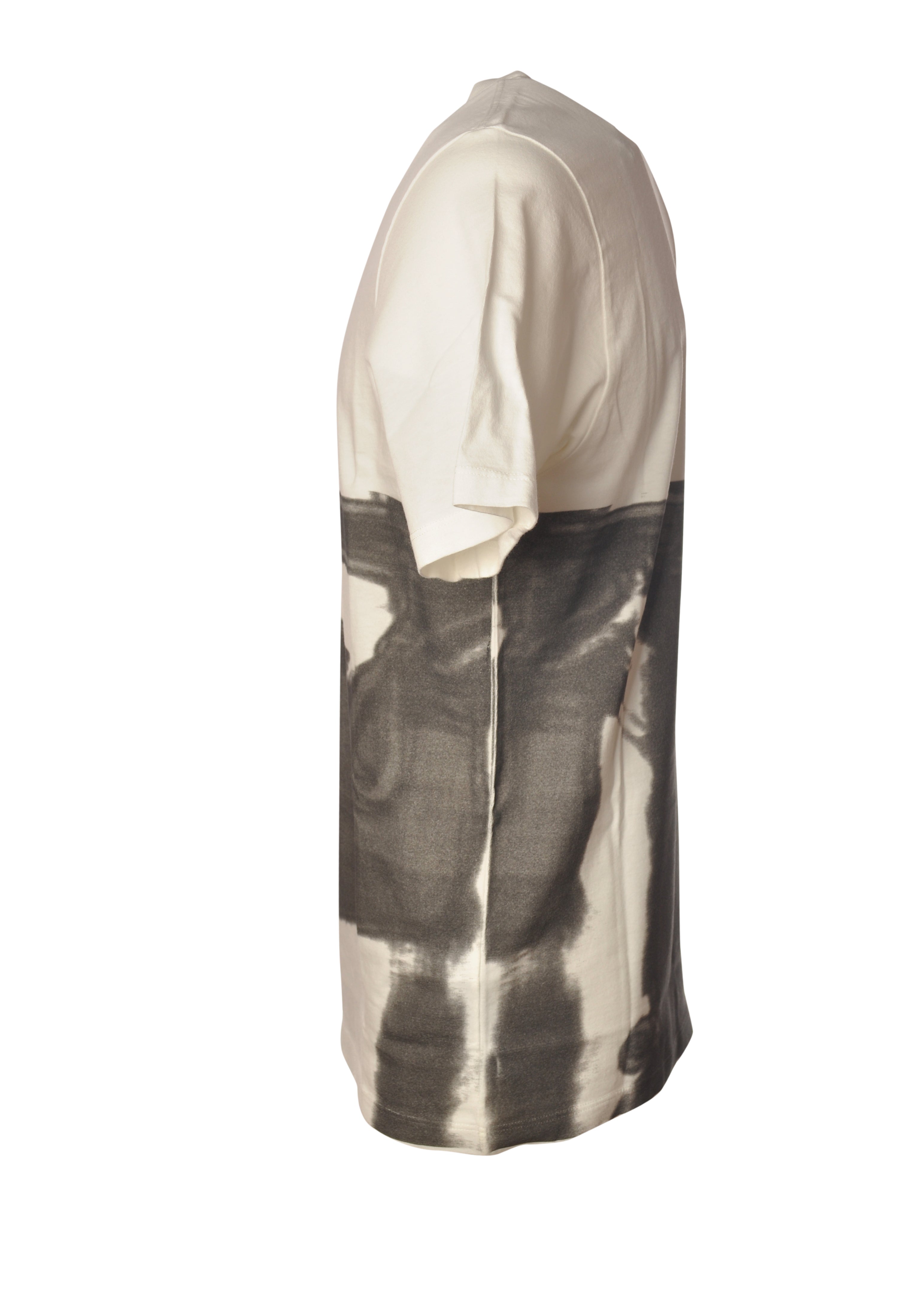 t-shirt bianco nan logo Stampa con dettagli chiari