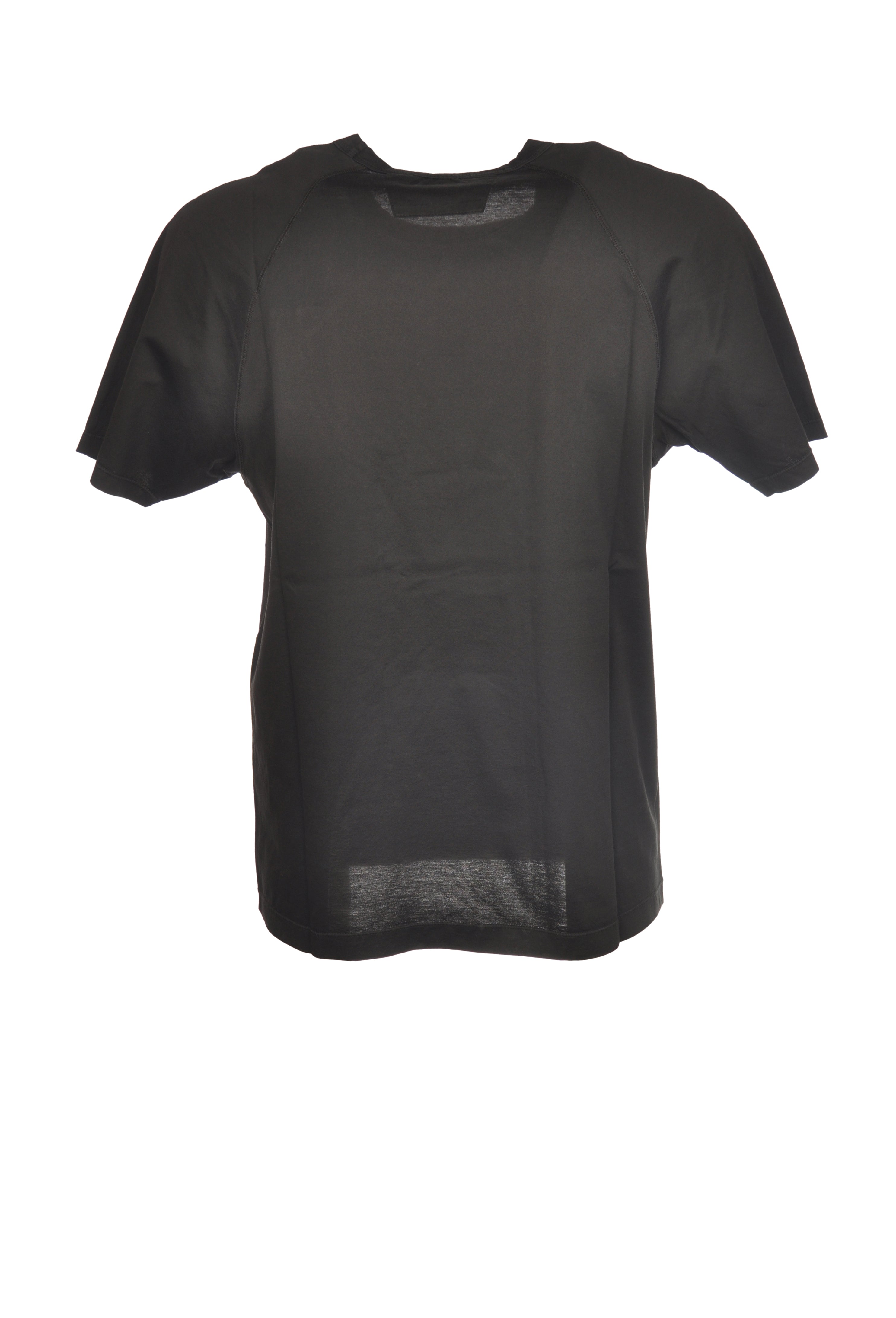 t-shirt nero nan vista posteriore Scritta con dettagli chiari