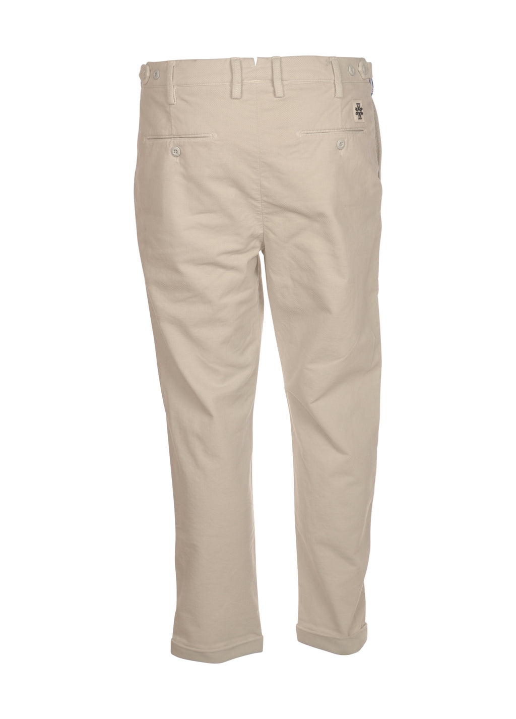 Focus on the hem and length of pants Henry slim white Jacob Cohen