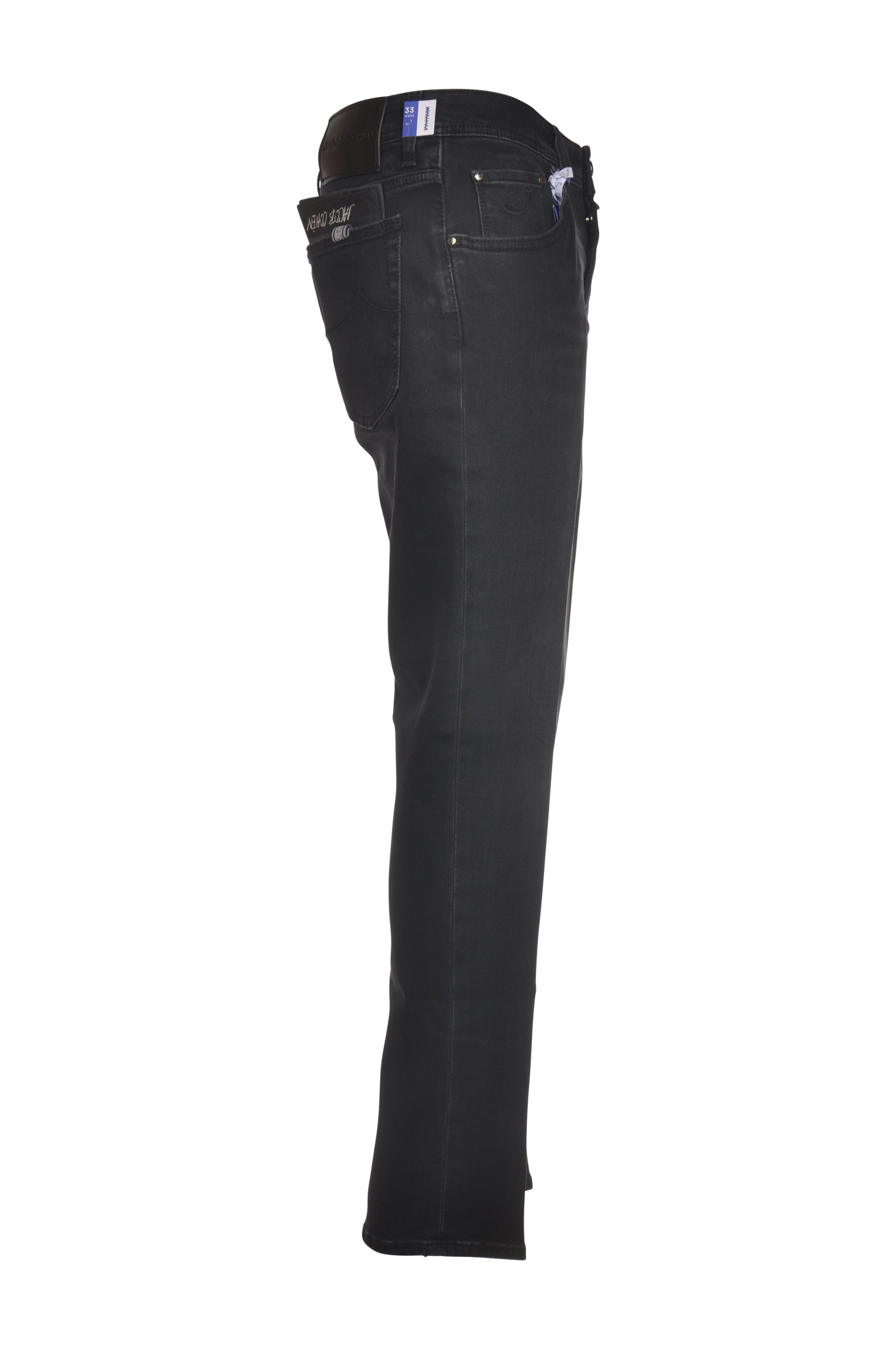 Jeans da solo da dietro jeans gamba stretta d nero Jacob Cohen