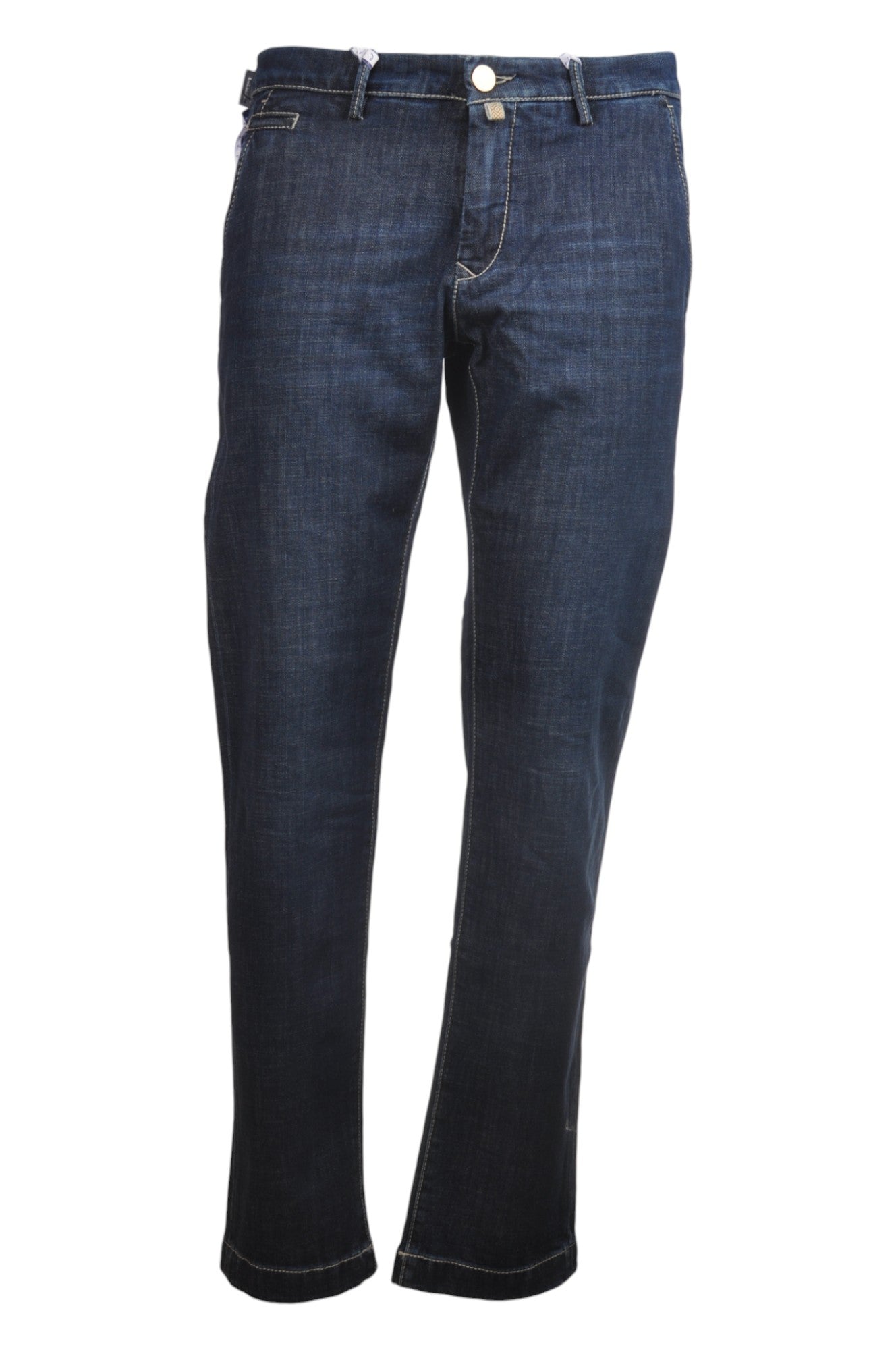 Detail of slim‑fit jeans dark wash Jacob Cohen in premium fabric