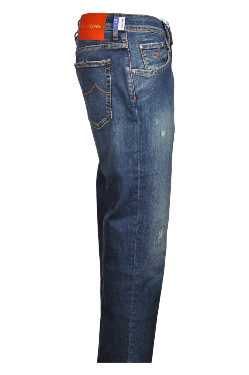 Dettaglio primo piano jeans slim fit d l a v medio Jacob Cohen