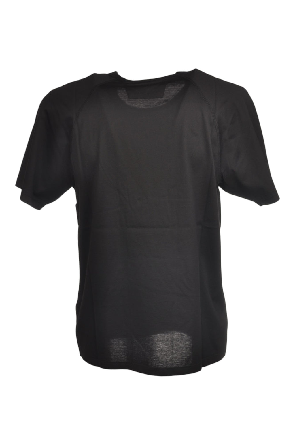 t-shirt nero nan vista frontale logo Stampa con dettagli chiari