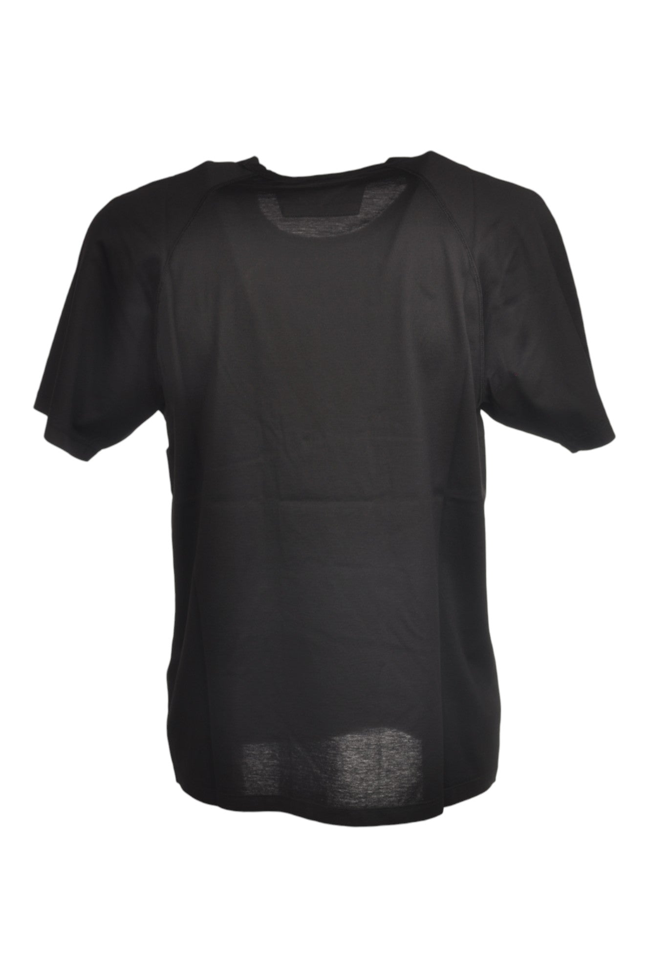 t-shirt nero nan vista frontale logo Stampa con dettagli chiari