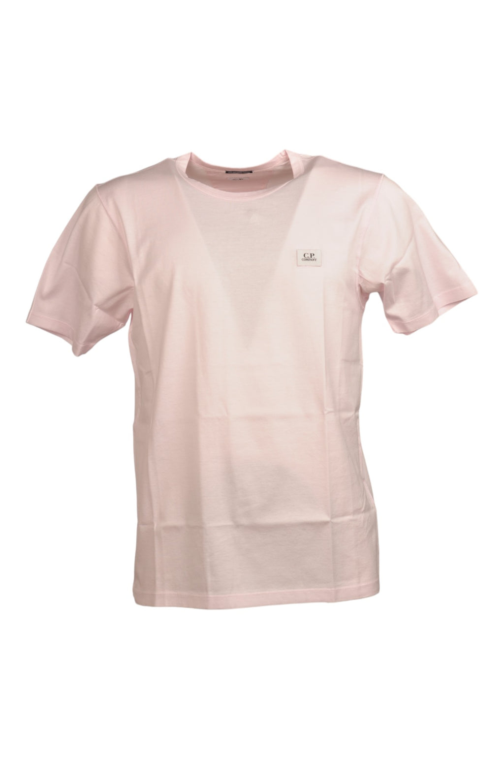 Dettaglio logo ricamato su t-shirt rosa nan logo ricamato logo Ricamato