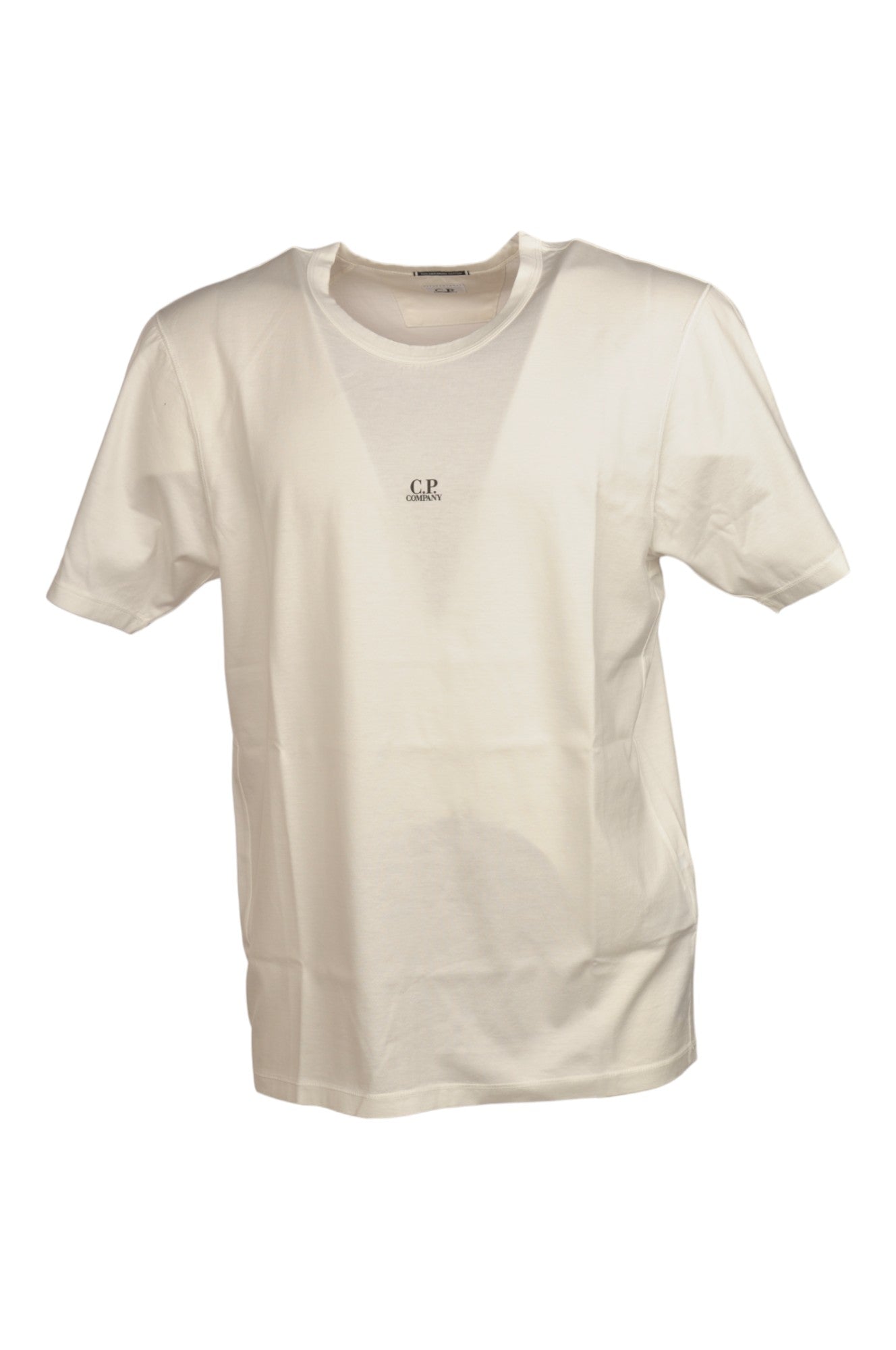 t-shirt bianco nan vista posteriore logo Stampa con dettagli chiari