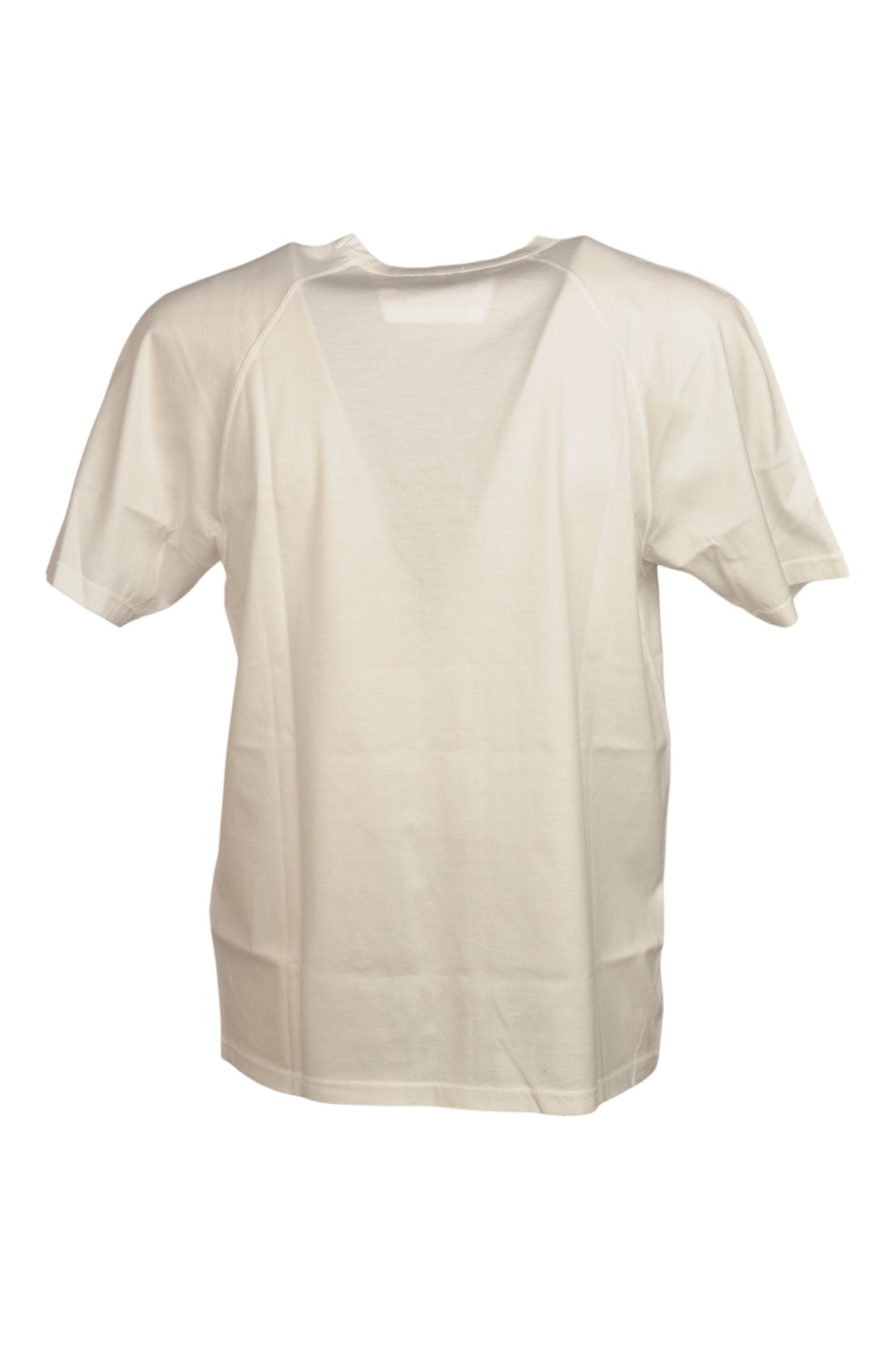 Dettaglio logo su t-shirt bianco nan logo Stampa con dettagli chiari