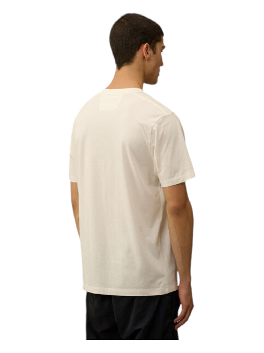 t-shirt bianco nan vista frontale logo Stampa cotone jersey con dettagli chiari