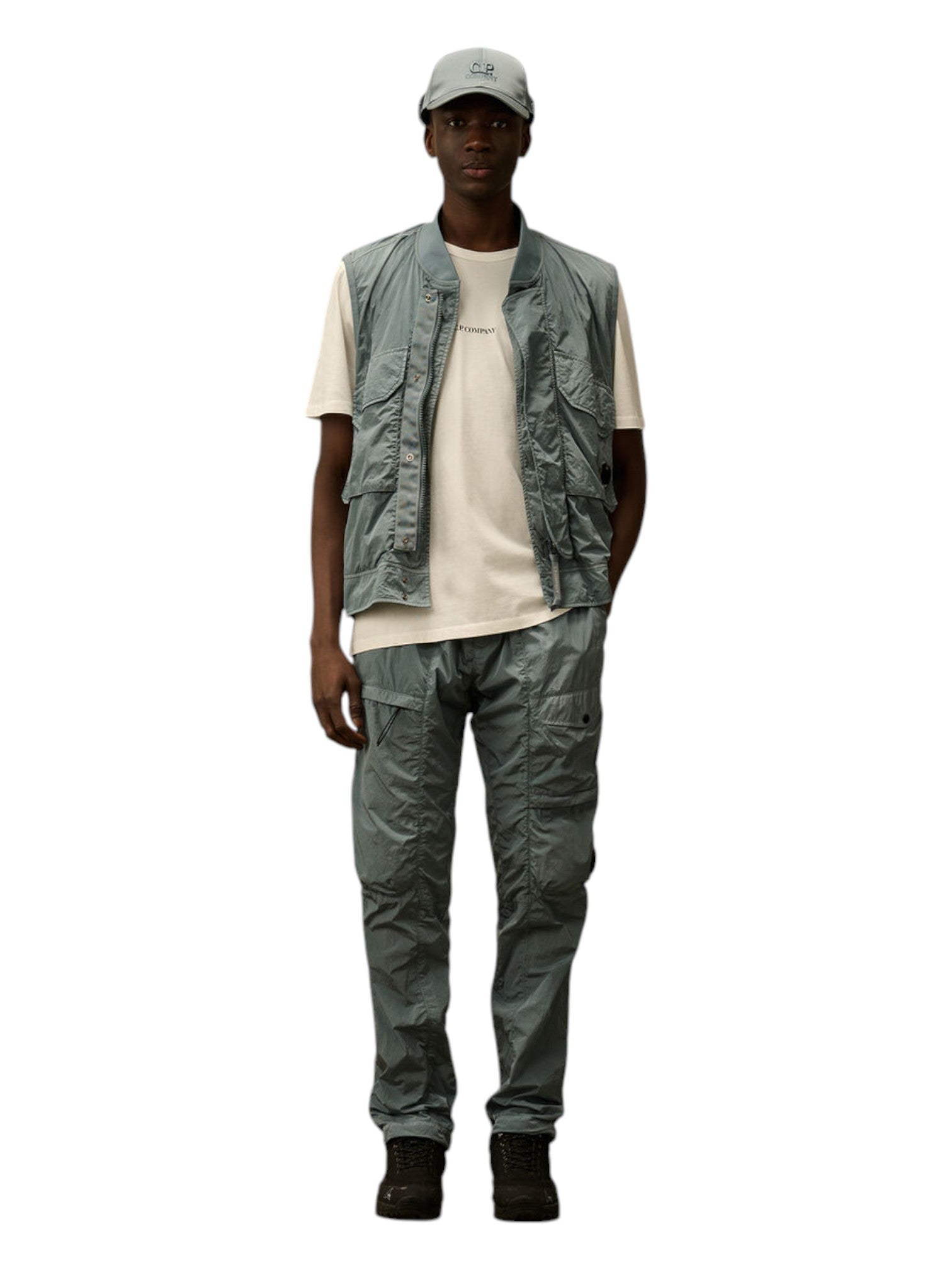 t-shirt bianco nan vista frontale logo Stampa cotone mercerizzato