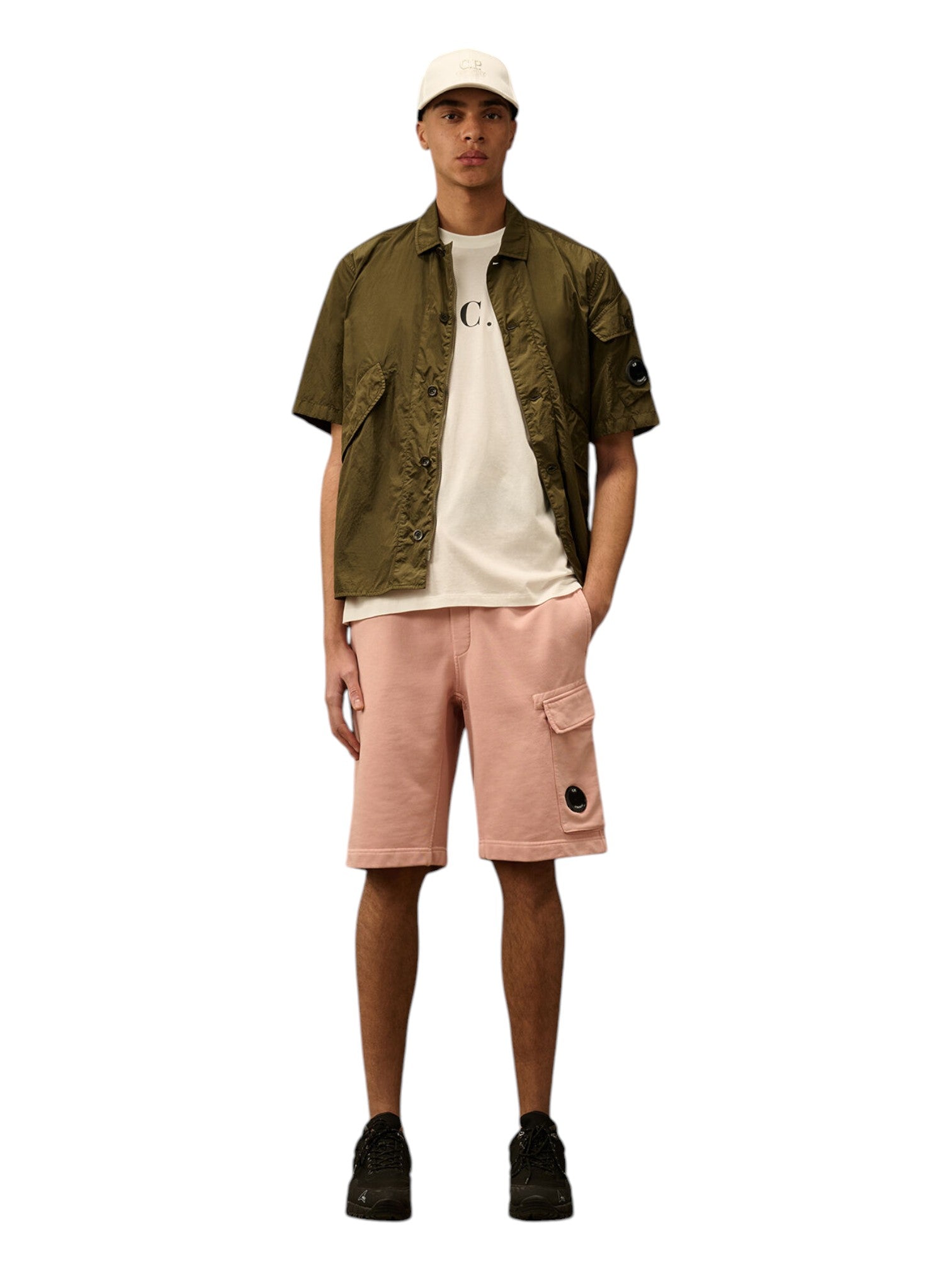 t-shirt bianco nan logo Stampa cotone con dettagli chiari