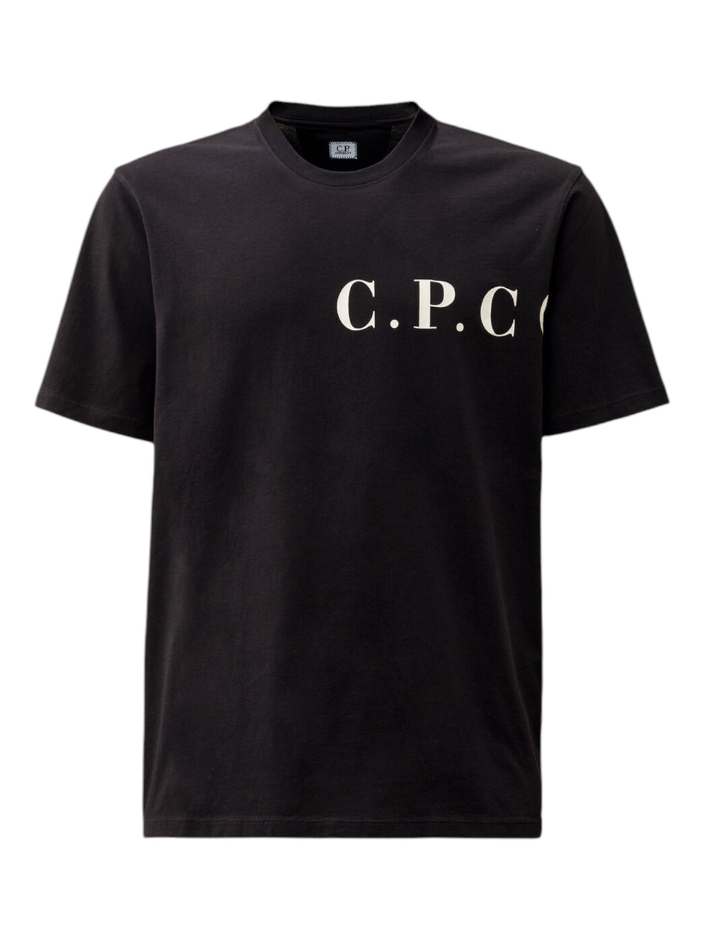 t-shirt blu nan logo Stampa cotone con dettagli chiari