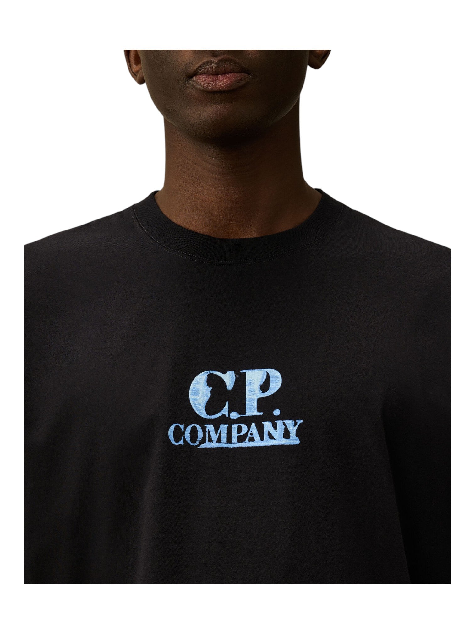 t-shirt blu nan Stampa Grafica cotone con dettagli chiari