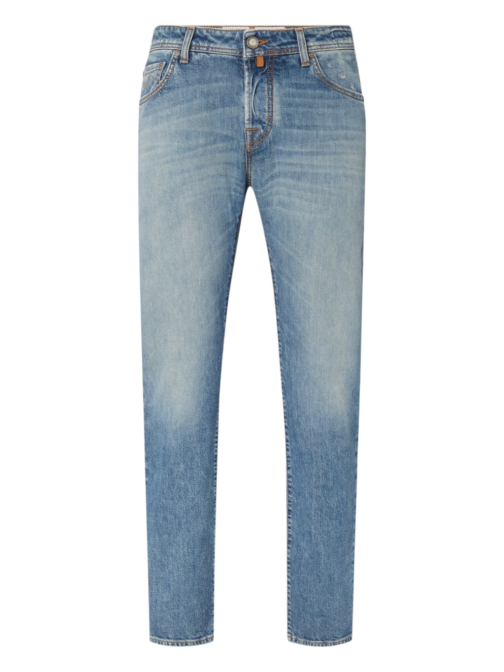 Dettaglio primo piano jeans slim fit col200 d l a v chiar Jacob Cohen