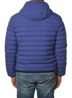 vista del piumino corto royal con zip termosaldate Peuterey in tessuto tecnico