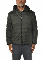 Vista posteriore del giubbotto Peuterey tessuto tecnico verde