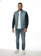 vista frontale del gilet cartazucchero con senza maniche Peuterey in fibra sintetica