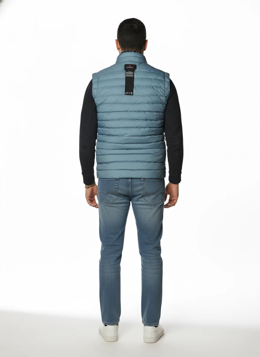 vista posteriore del gilet cartazucchero con senza maniche Peuterey in fibra sintetica