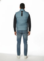 vista posteriore del gilet cartazucchero con senza maniche Peuterey in fibra sintetica