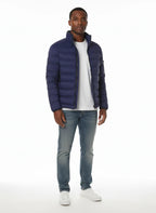 vista a 45° frontale del giubbotto royal con collo in piedi Peuterey in piuma d'oca