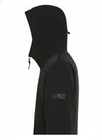 Vista posteriore del giubbotto Peuterey nylon nero con collo particolare