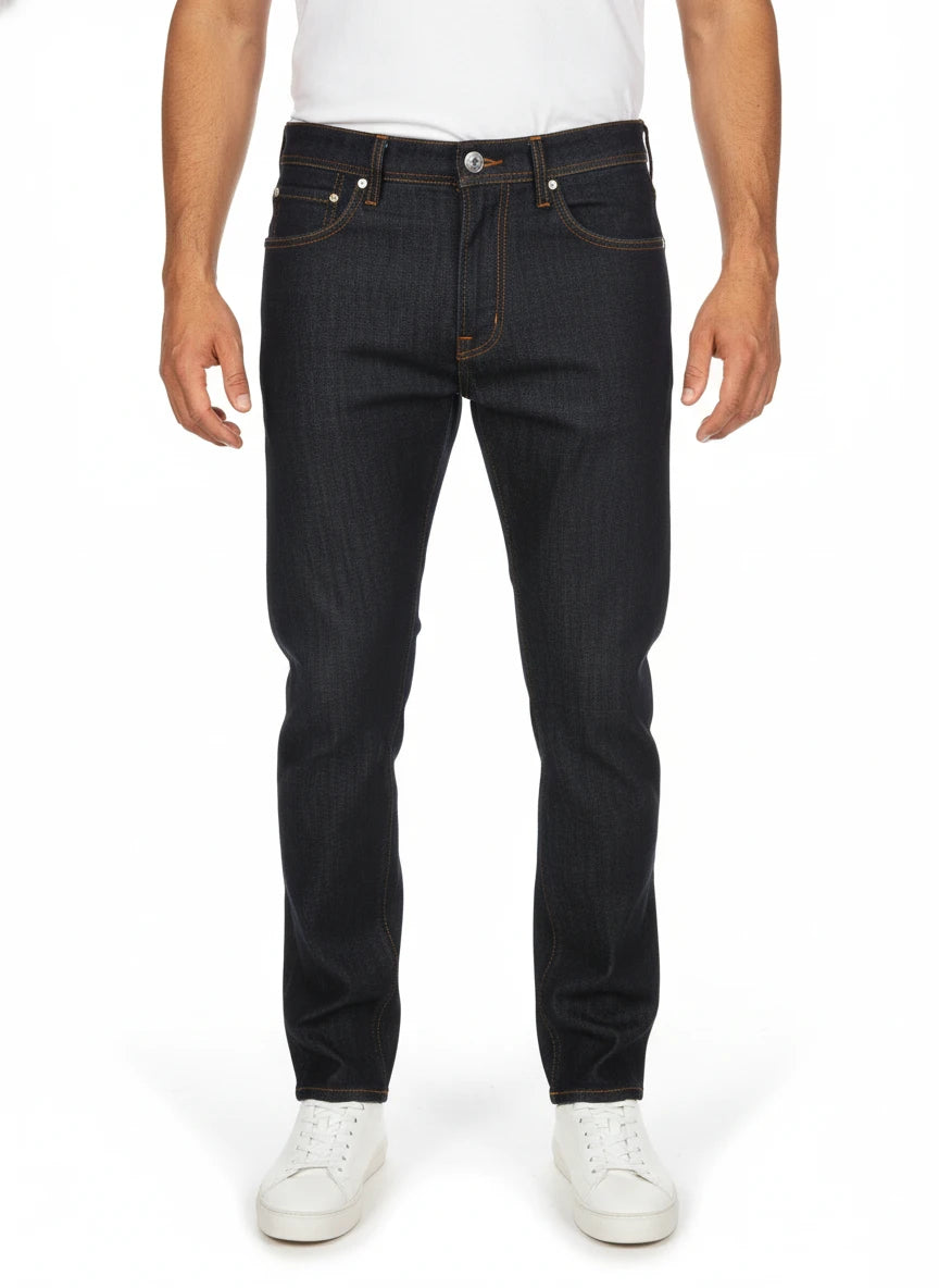 Modello a 45 gradi jeans gamba stretta d lav blu scur Jacob Cohen