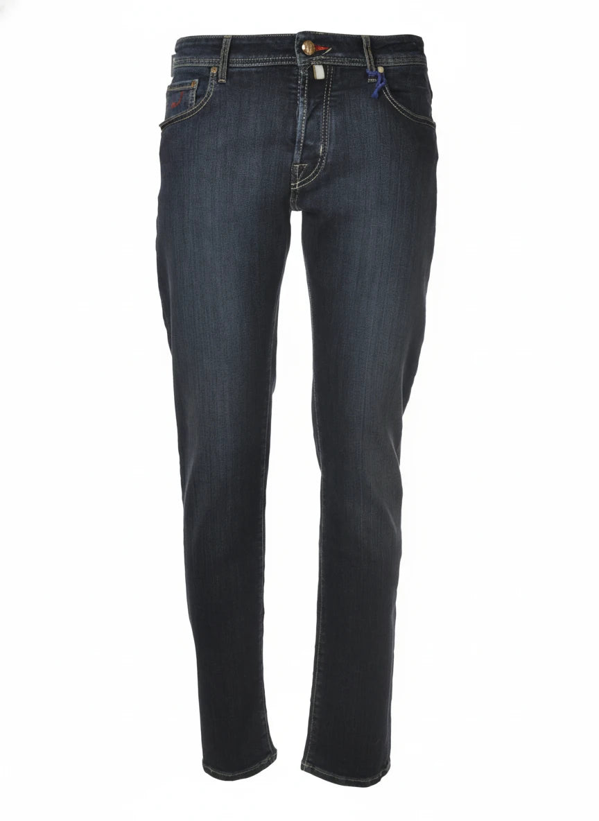 Front view of slim‑fit jeans Jacob Cohen in premium fabric