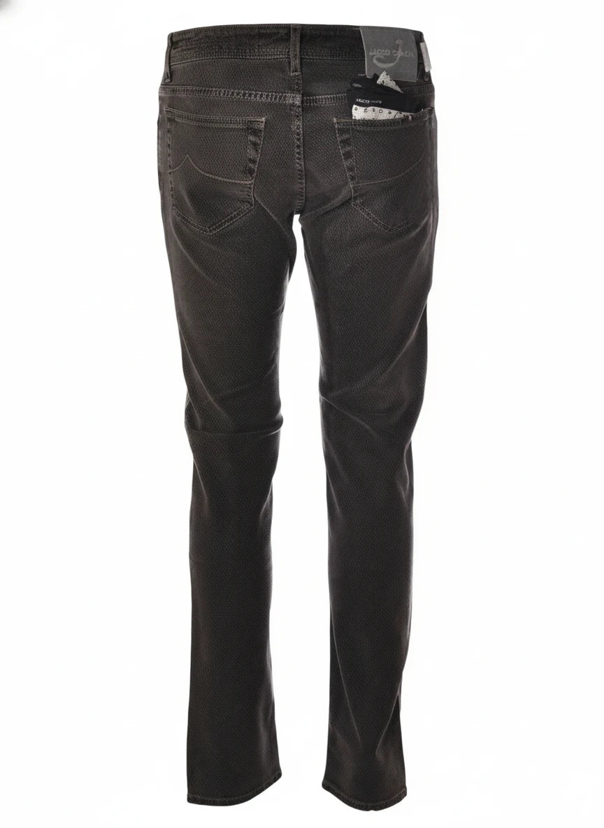 Detail of jeans narrow leg 4601 Jacob Cohen in premium fabric