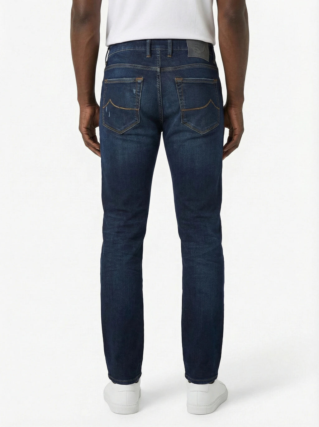 Jeans da solo frontale jeans slim fit lav medio scuro Jacob Cohen tela stretch leggera