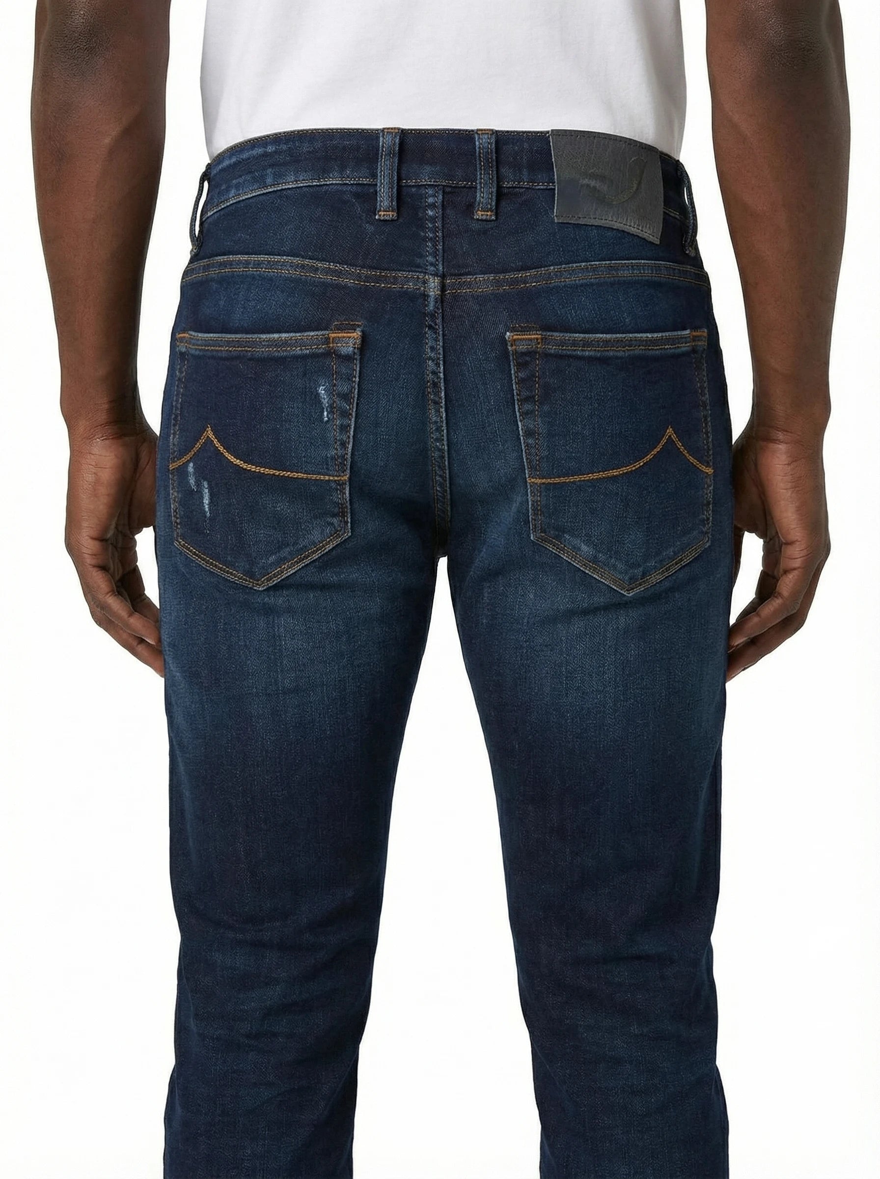 Jeans da solo da dietro jeans slim fit lav medio scuro Jacob Cohen tela stretch leggera