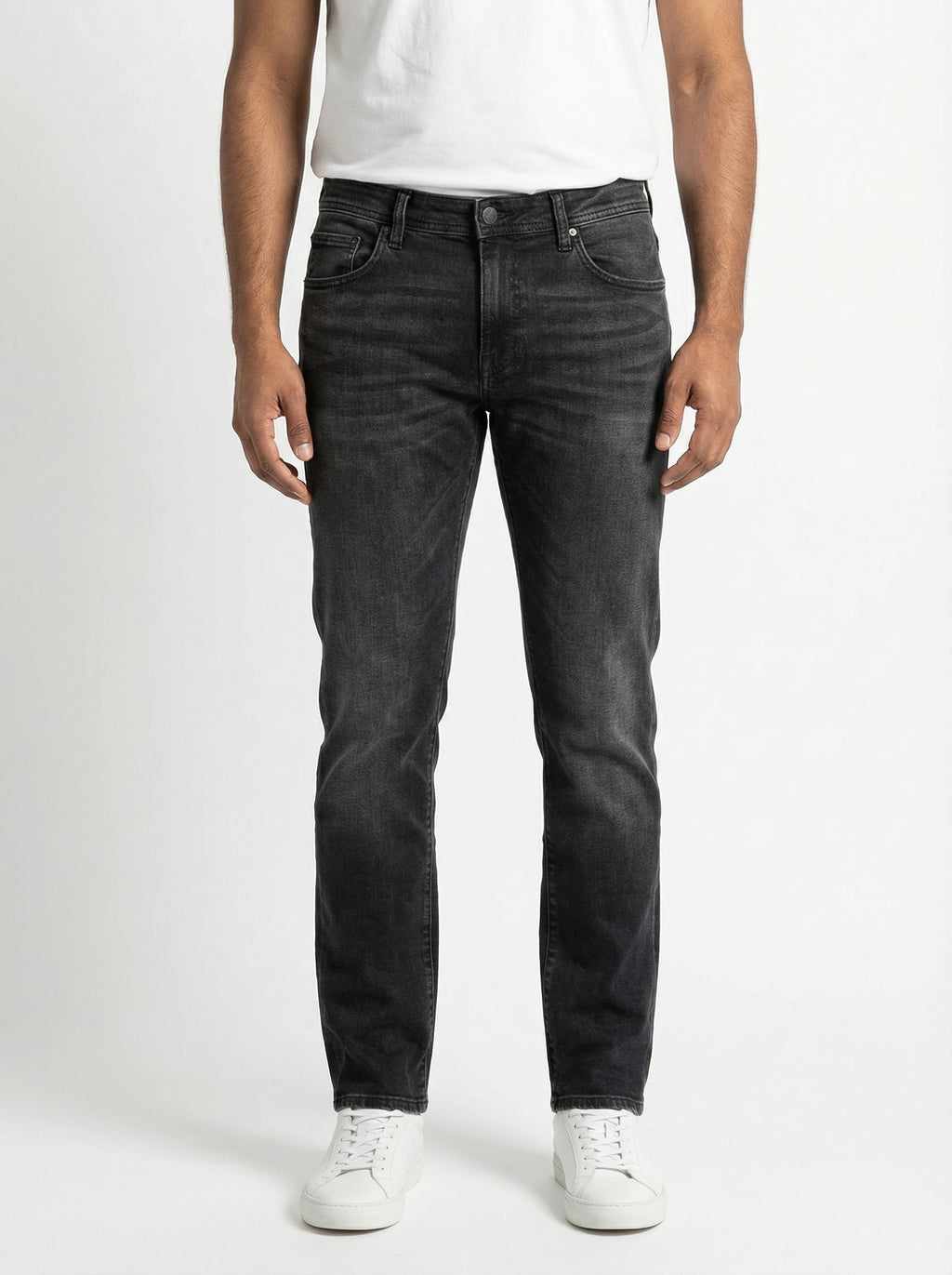 Modello a 45 gradi jeans slim fit d lav nero Jacob Cohen tela stretch