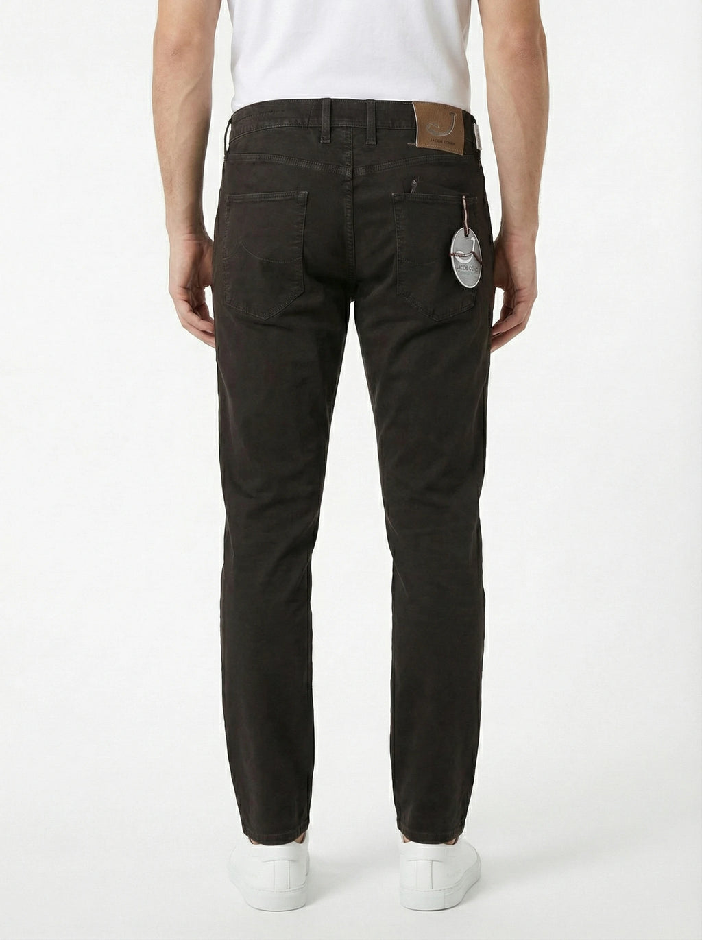 Rear view of dark brown Jacob Cohen