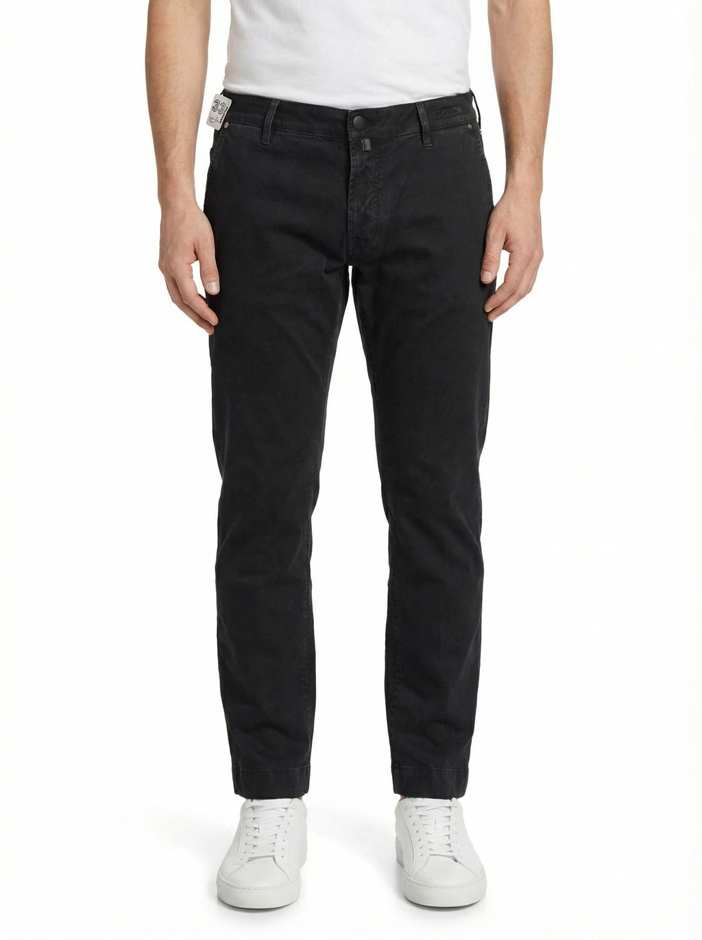 Back view of the jeans chino slim black Jacob Cohen