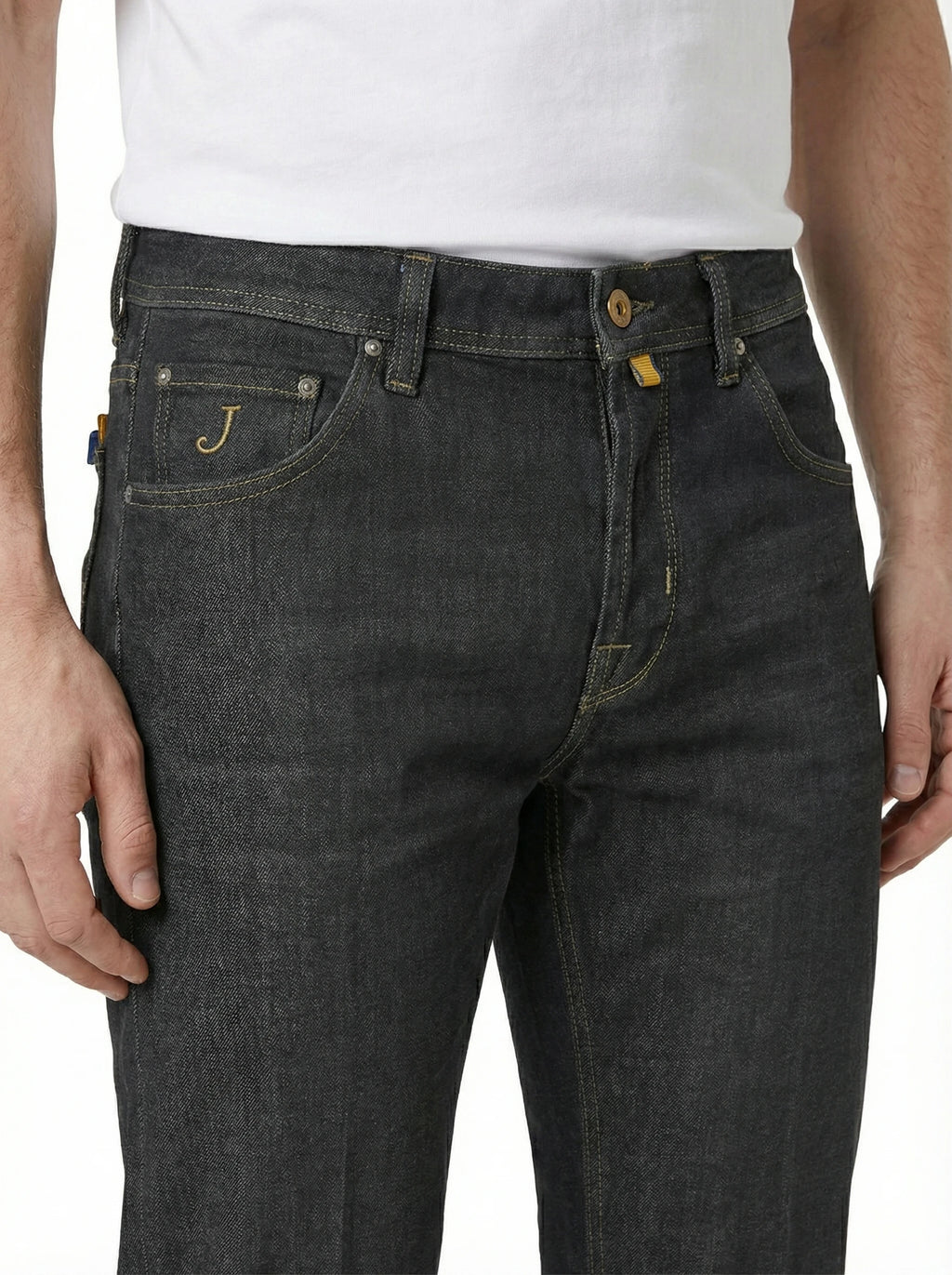 Jeans da solo frontale jeans slim fit d lavnero Jacob Cohen in tessuto pregiato
