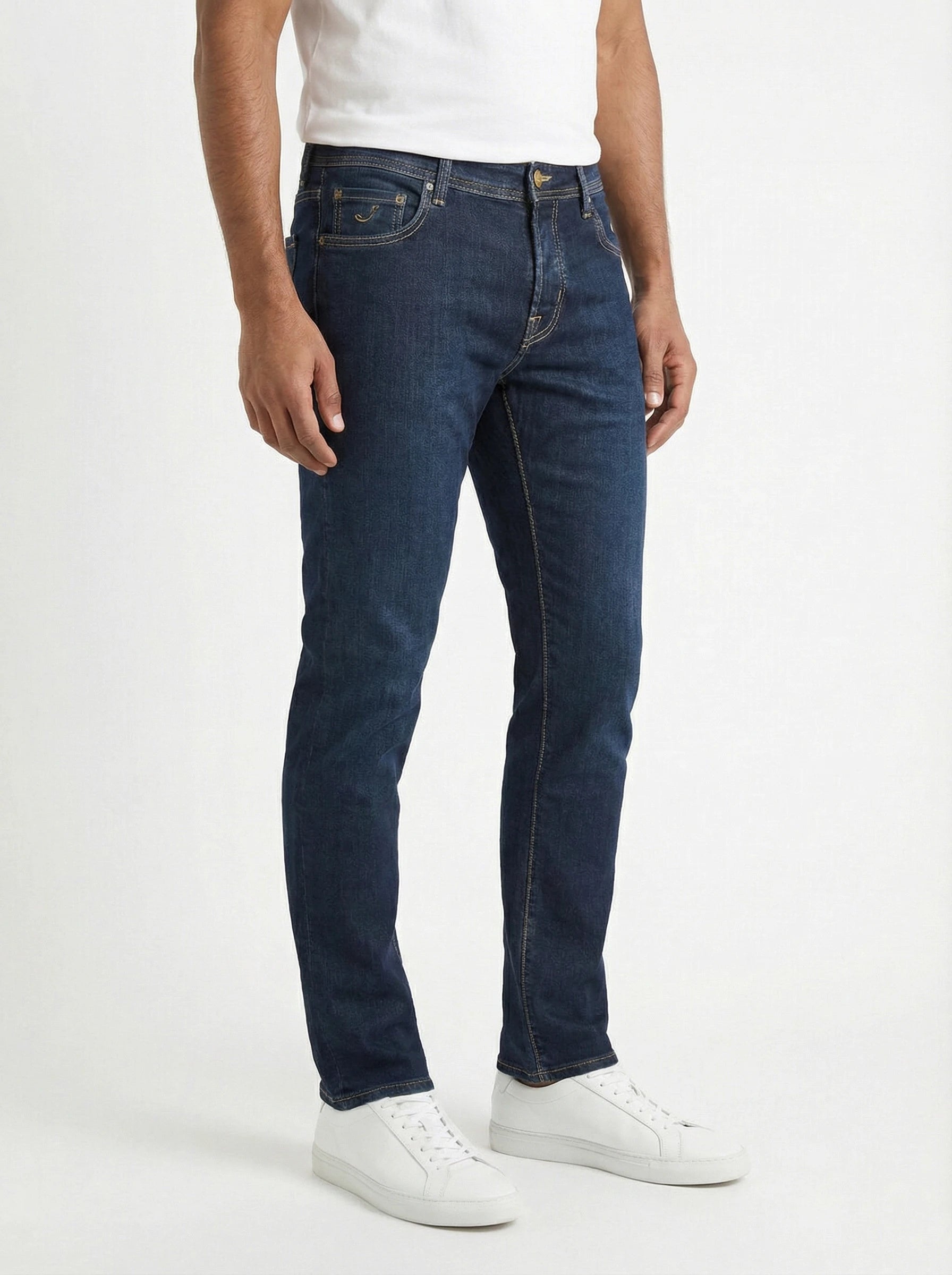 Model 45 jeans slim fit denim dark Jacob Cohen stretch fabric