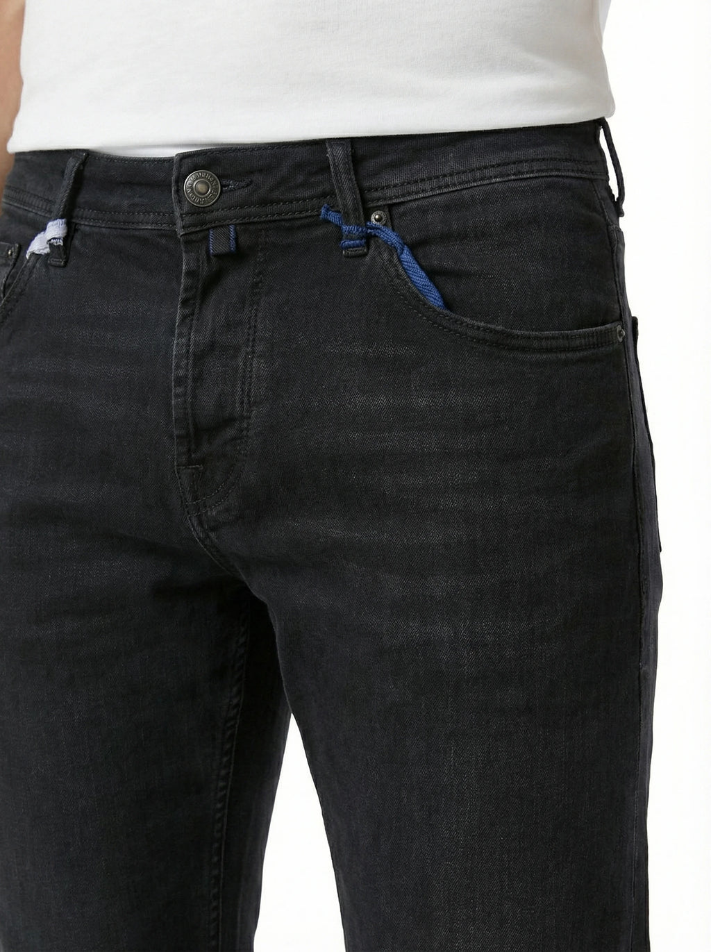 Jeans da solo frontale jeans gamba stretta d nero Jacob Cohen