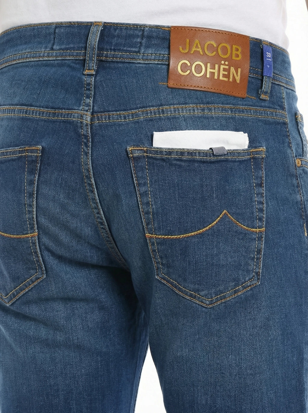 Jeans da solo da dietro jeans slim fit d lav azzurro Jacob Cohen