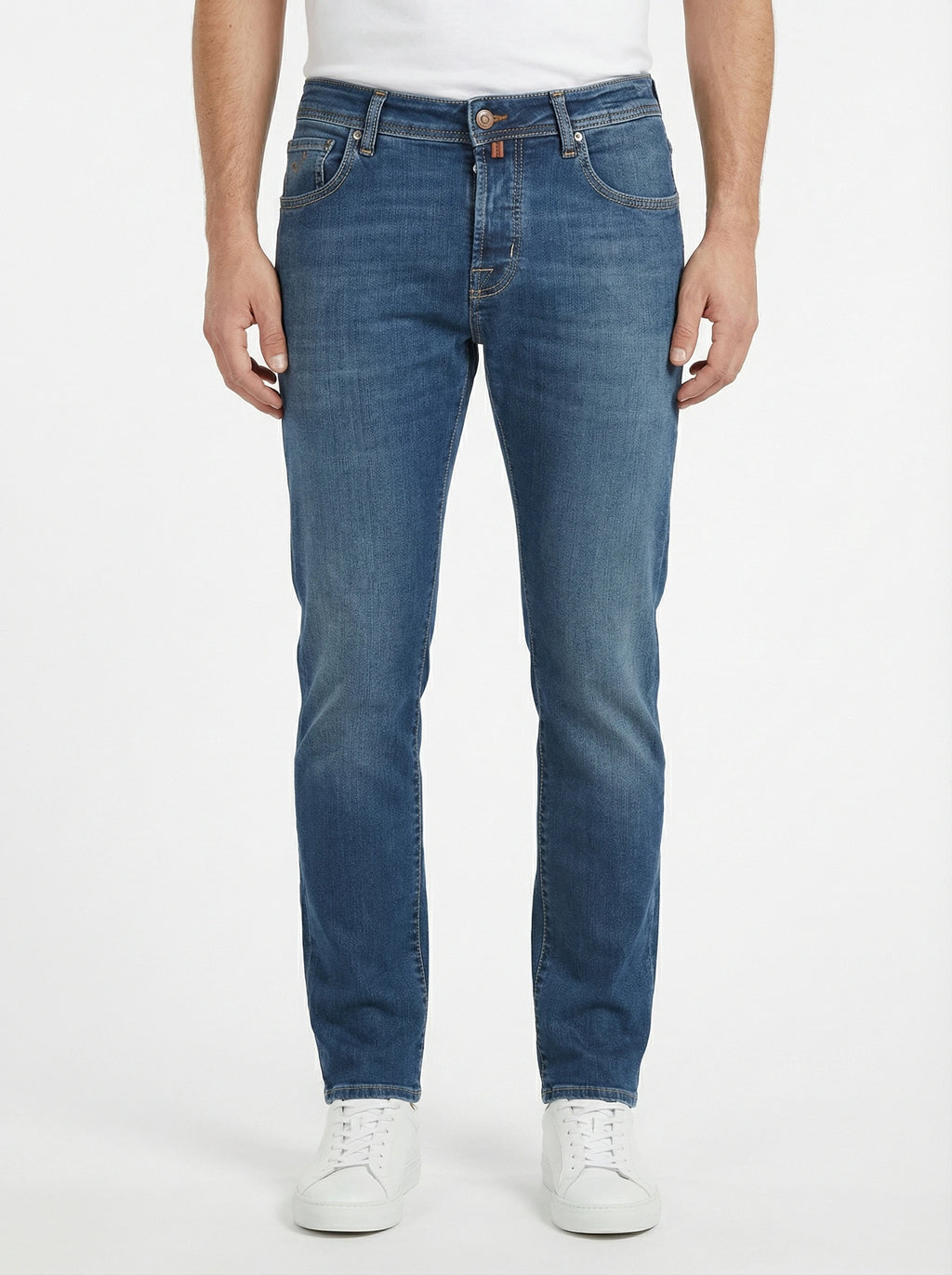 Model 45 jeans slim fit denim light Jacob Cohen stretch fabric