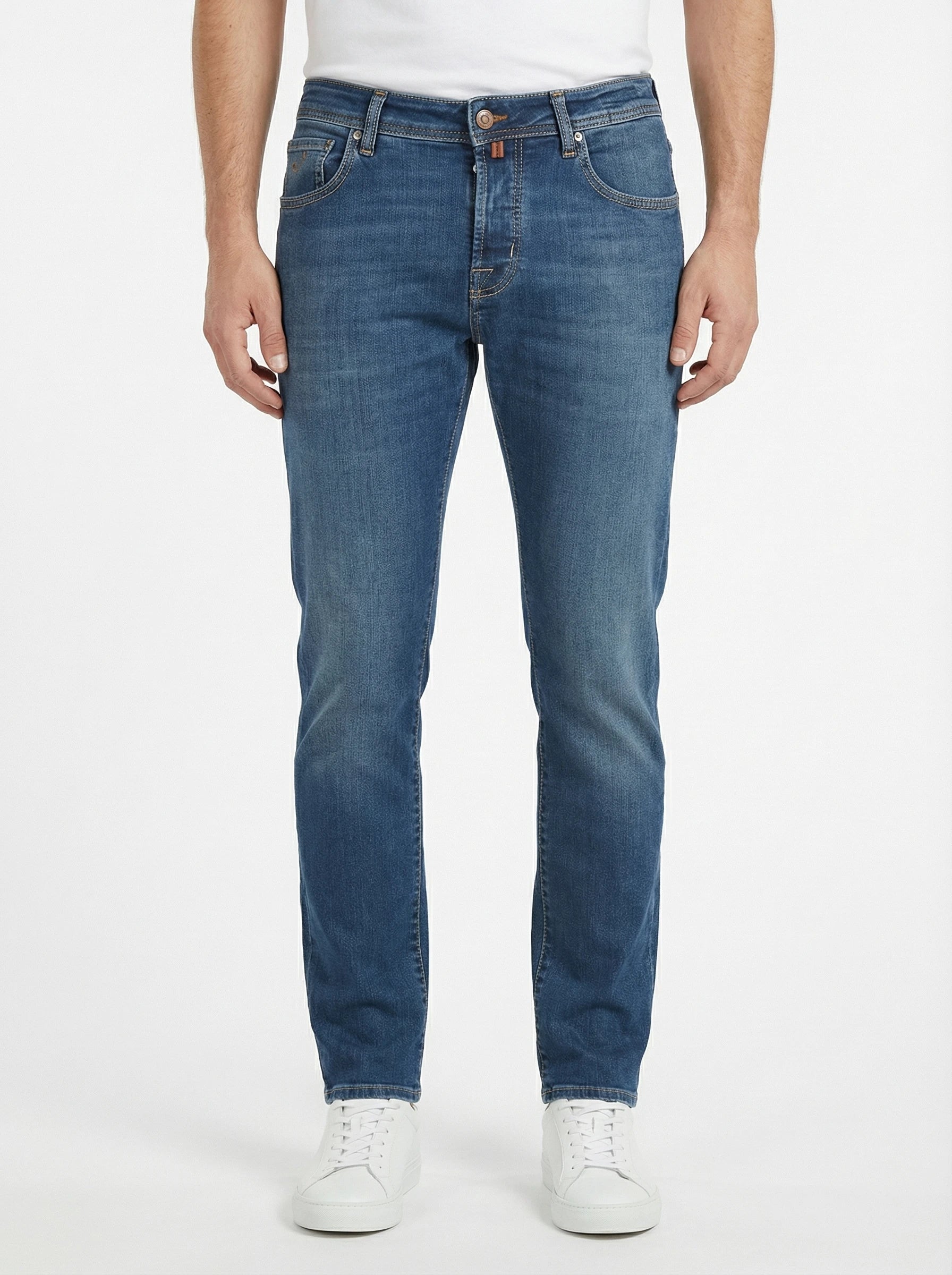 Model 45 jeans slim fit denim light Jacob Cohen stretch fabric