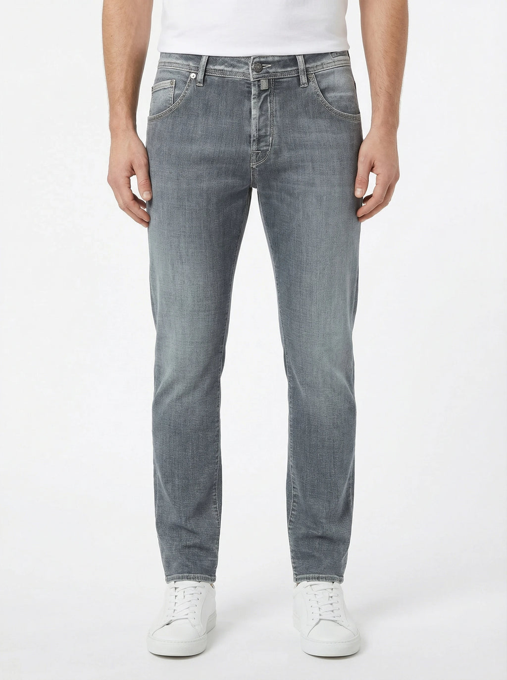 Modello a 45 gradi jeans slim fit d grigio chiar Jacob Cohen