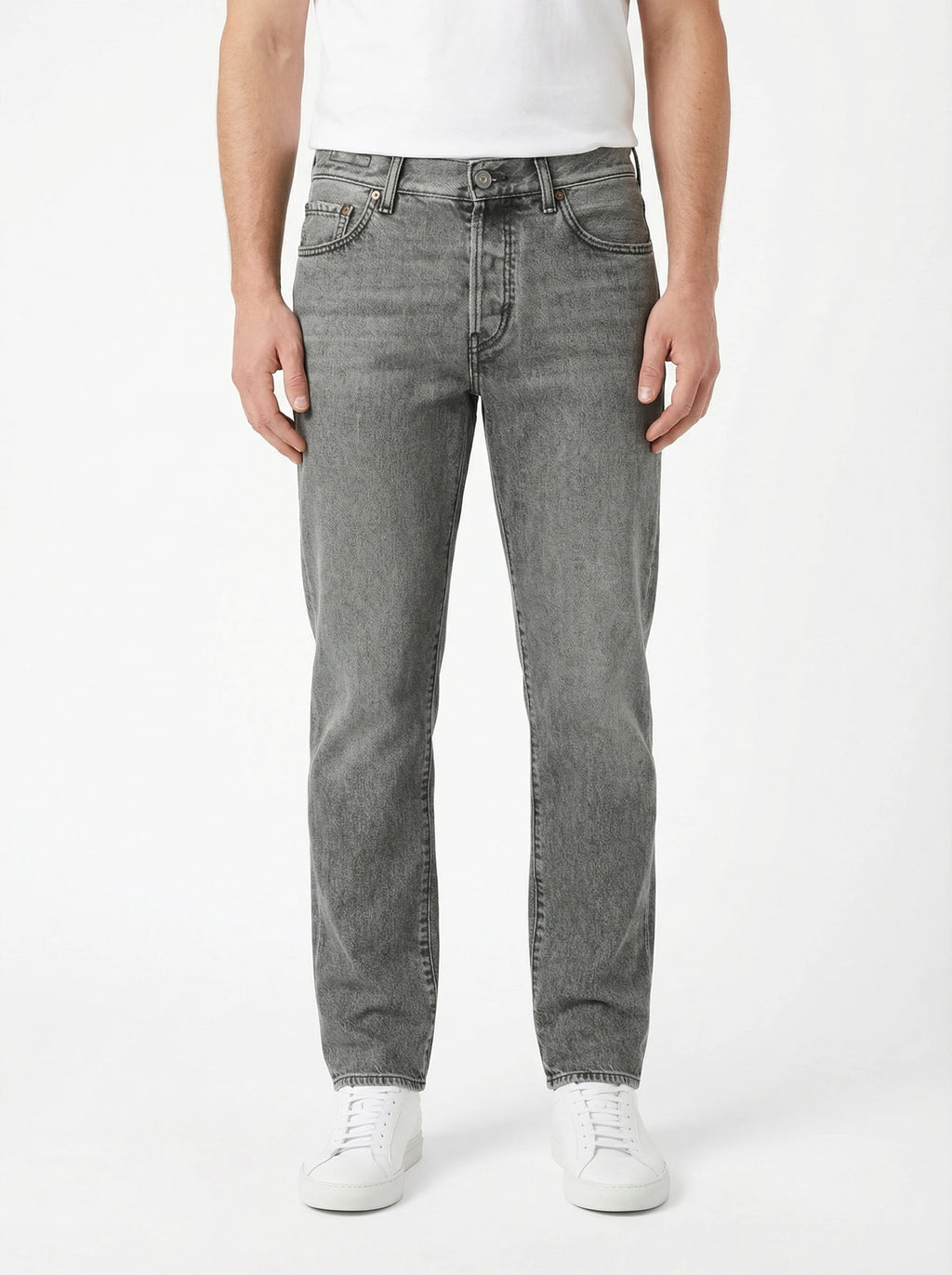 Modello di spalle jeans regular fit d lav nero grig Jacob Cohen