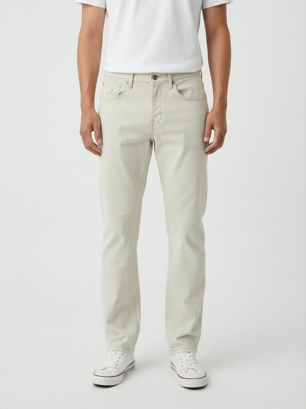 Jeans da solo frontale jeans gamba dritta bianco Jacob Cohen