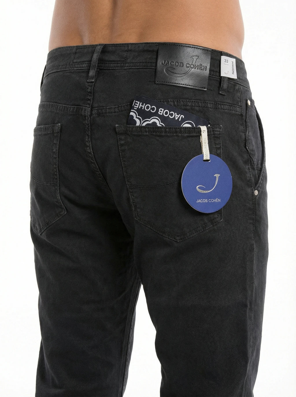 Pantalone chino slim fit antracite Jacob Cohen visto frontalmente da solo