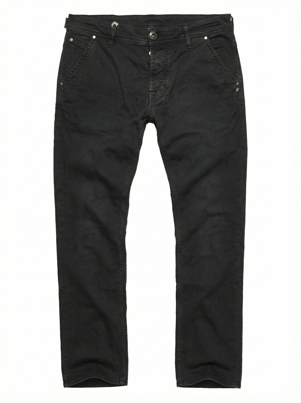 Dettaglio del tessuto e delle cuciture del pantalone chino slim fit antracite Jacob Cohen