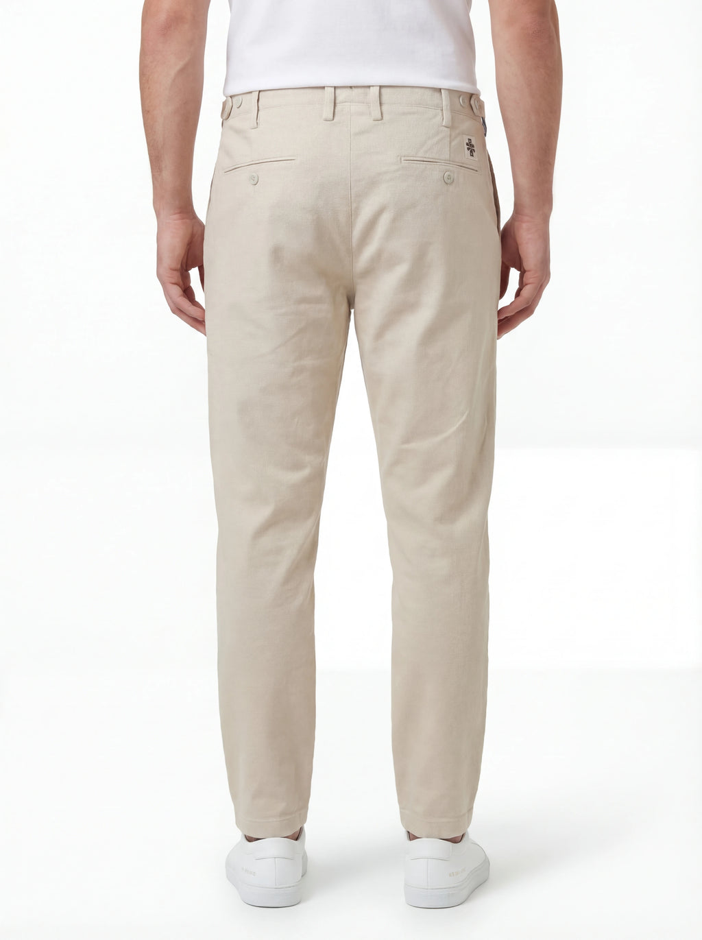 Model 45 with pants Henry slim white Jacob Cohen in velluto diagonale
