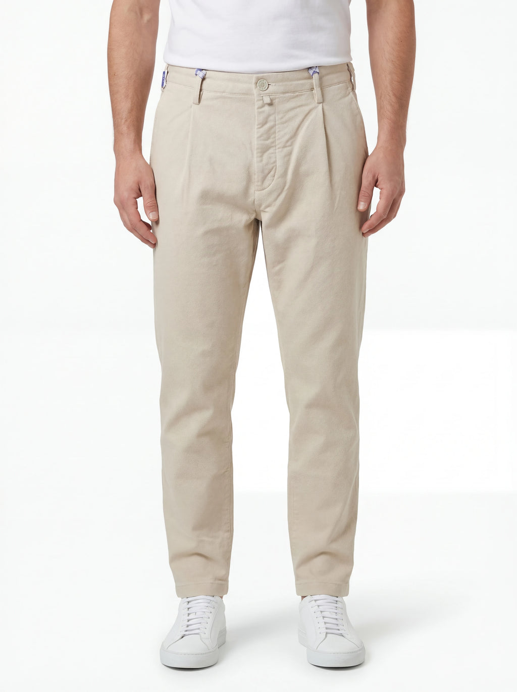Pants henry slim white Jacob Cohen visto for back for solo