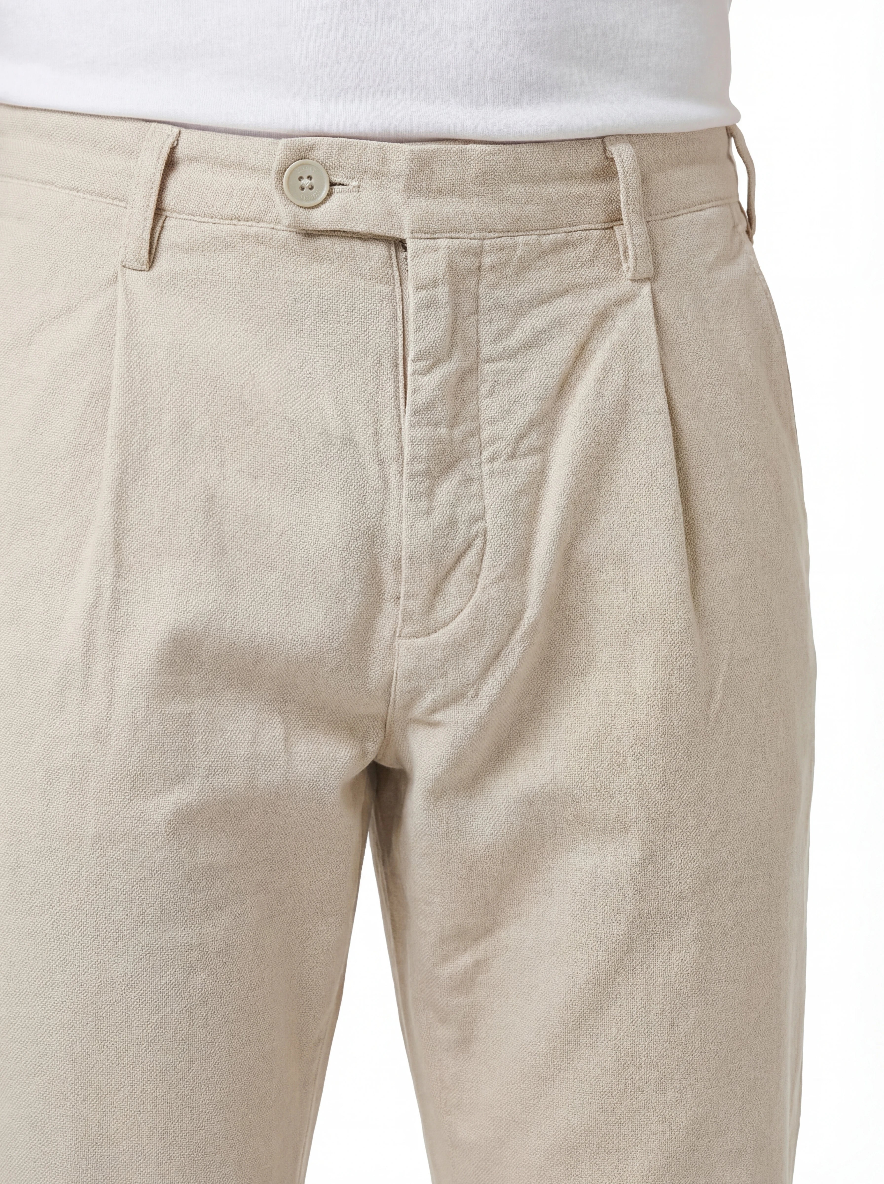 Vista da dietro del pantalone Henry slim bianco Jacob Cohen