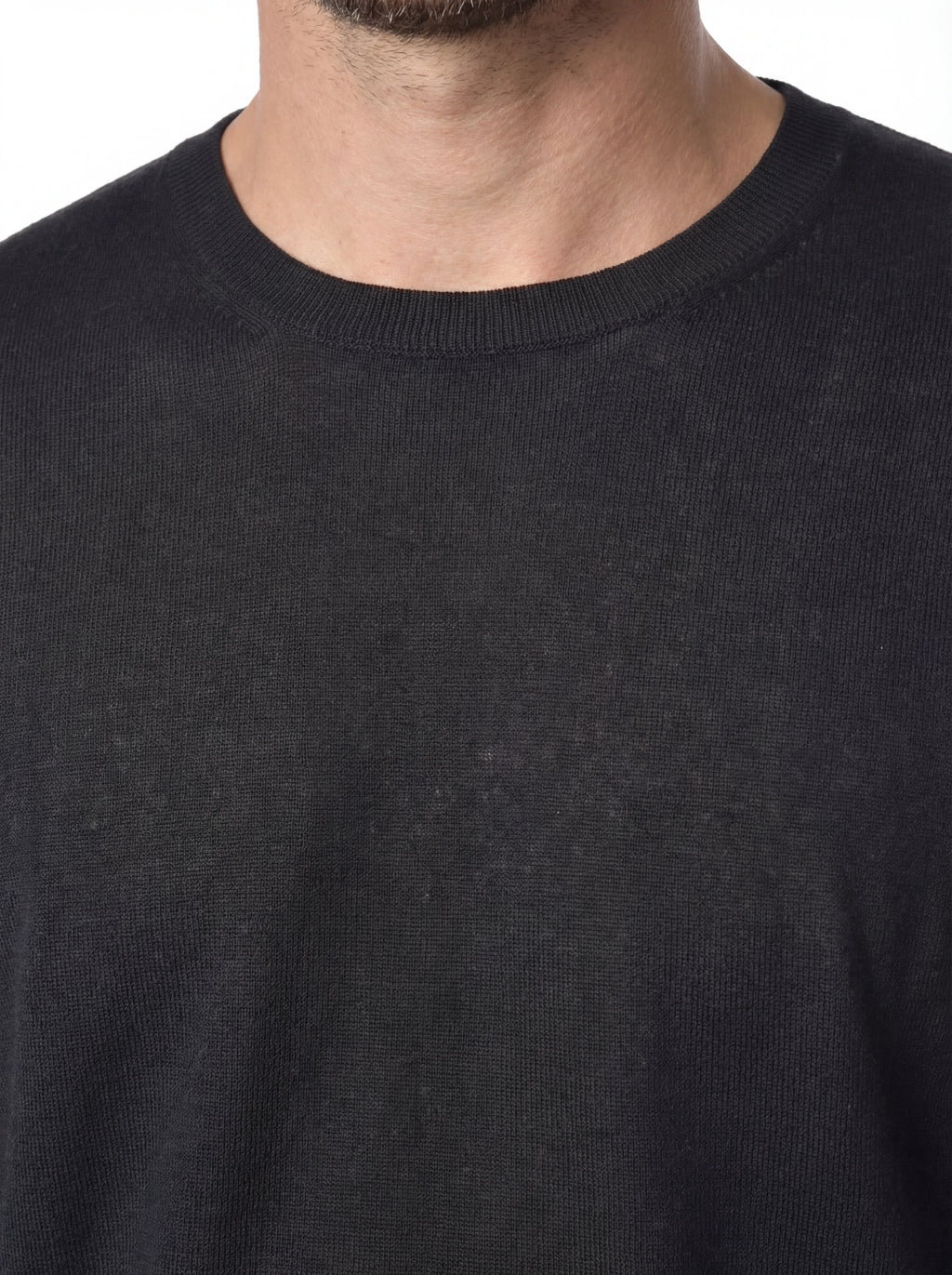 Maglia girocollo frontale, maglia girocollo blu taschino C.P. Company da uomo in cotone