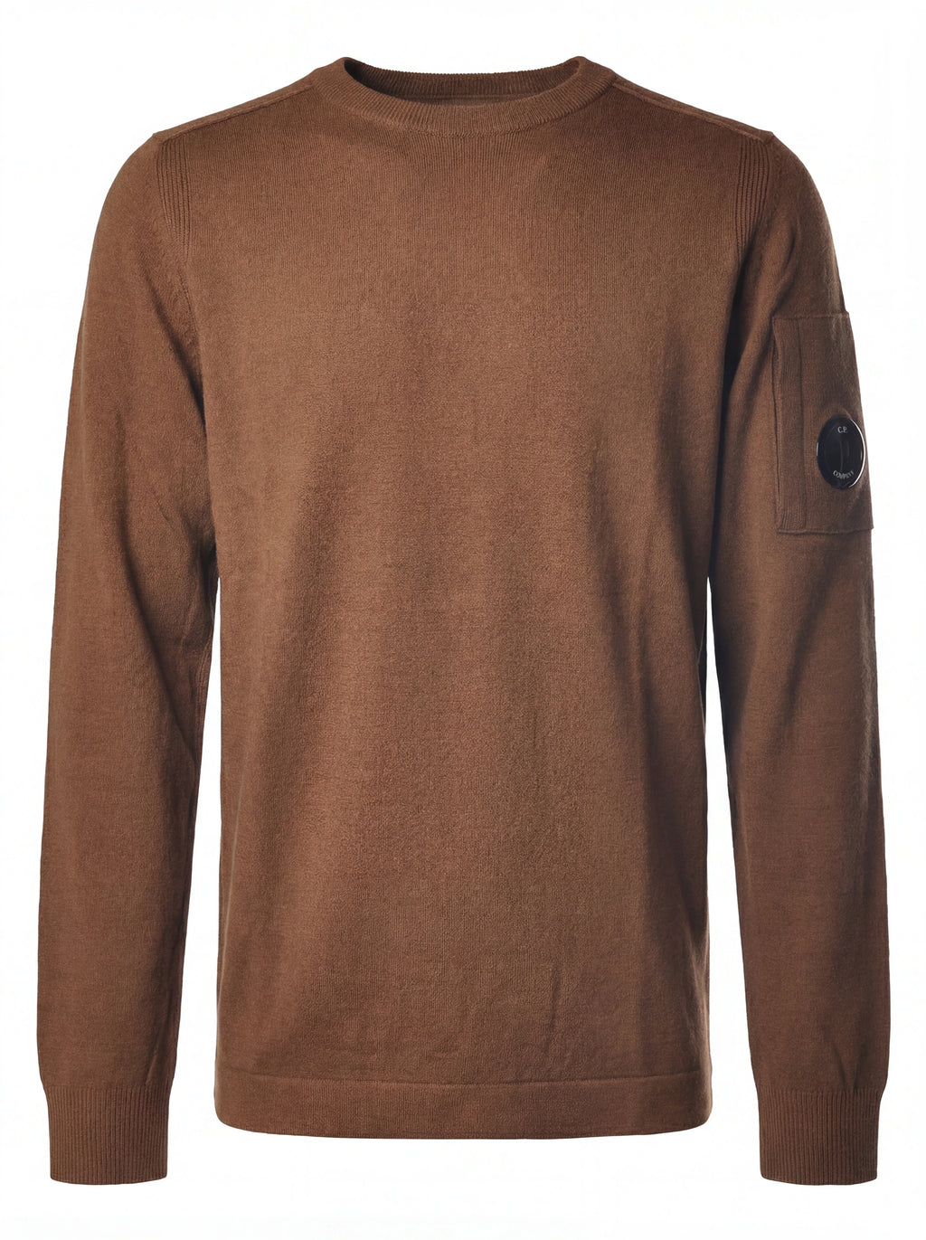 Maglia girocollo frontale, maglia girocollo bruciato taschino manica a rilievo C.P. Company da uomo