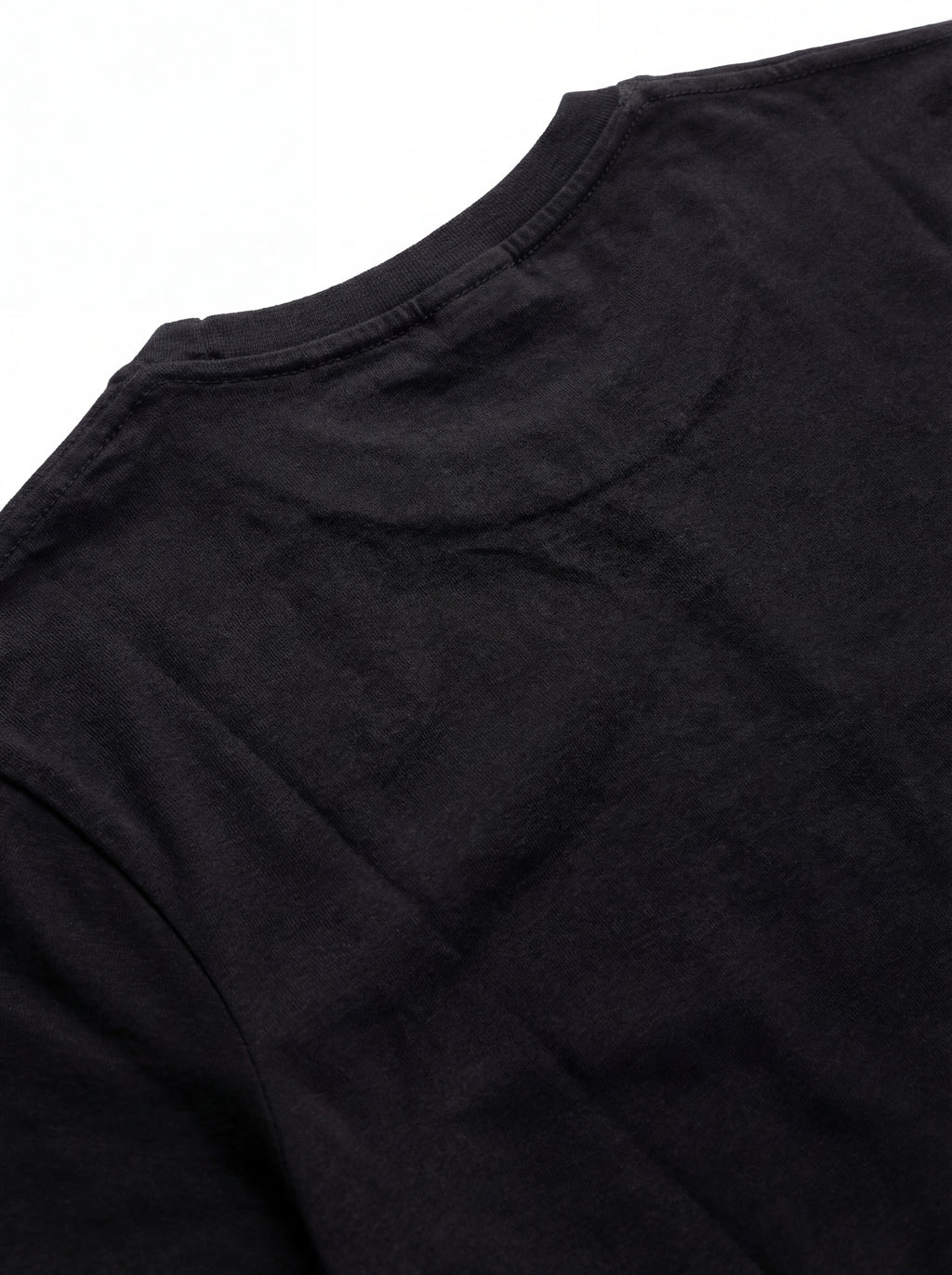 Vista da dietro t-shirt nero scritta “SERIES KILLER” Saint Barth cotone