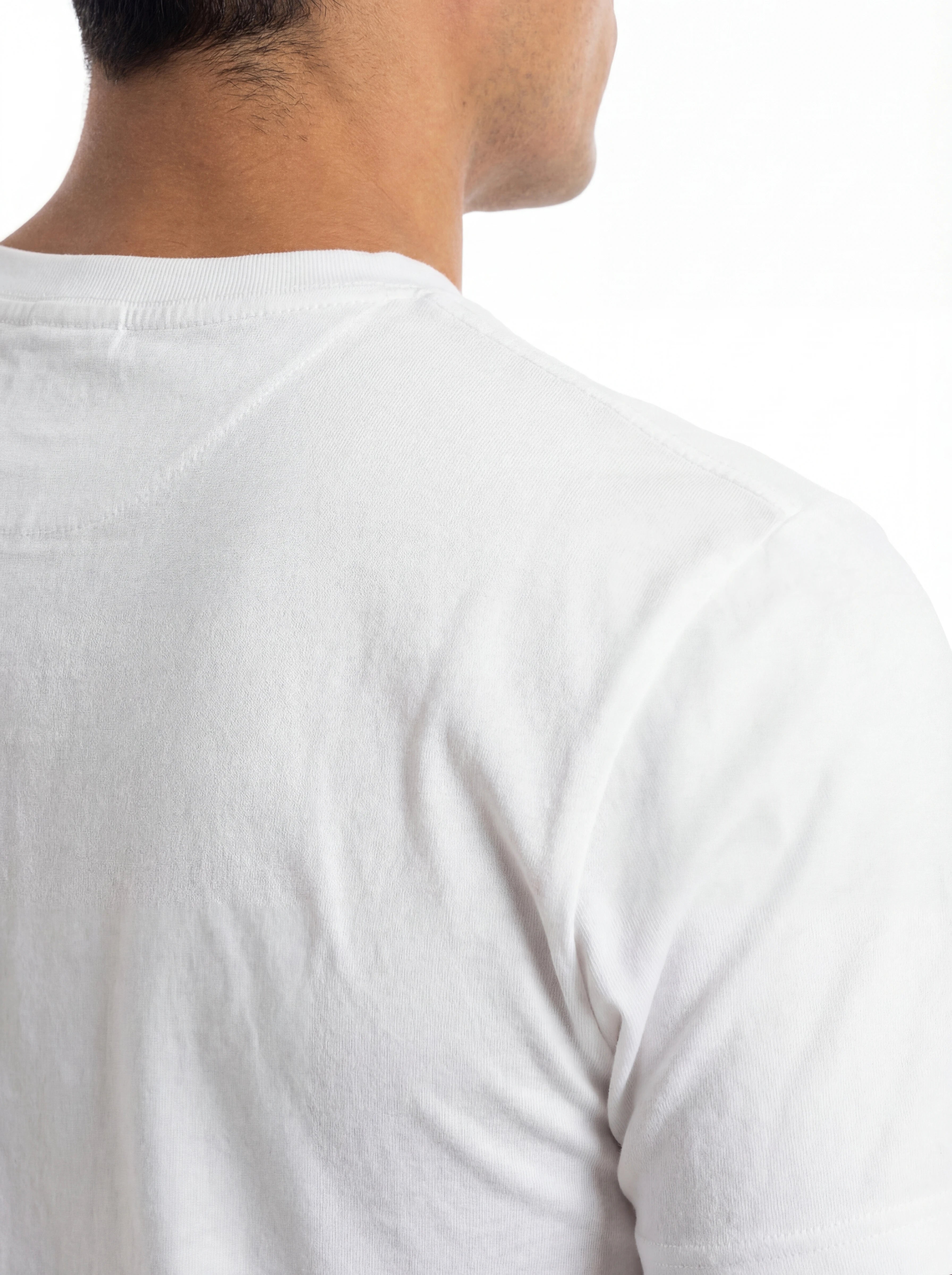 Vista da dietro t-shirt bianco stampa Saint Barth Second manica corta